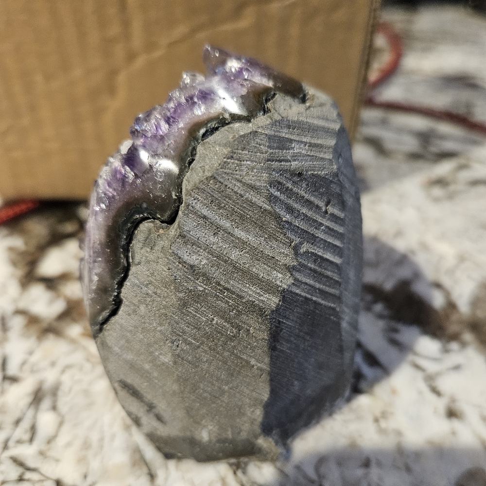 Amethyst Crystal Geode Home Accent - Picture 6 of 12